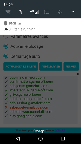 Dérouler la barre de statut