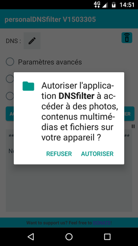 Lancement de DNSFilter