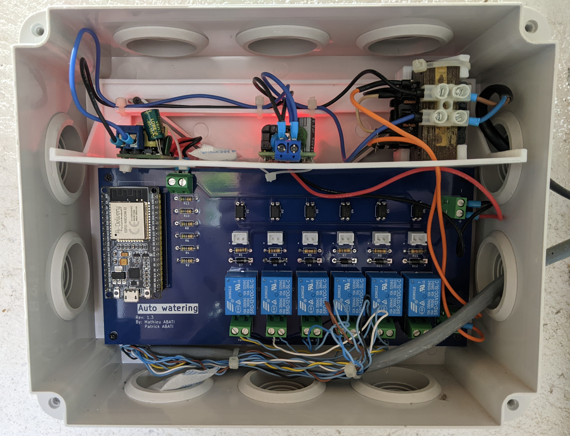 PCB installé